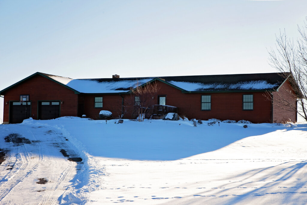 Exterior Photo of the Pheasant Hunting Lodge at Prairie Legends Outfitters.